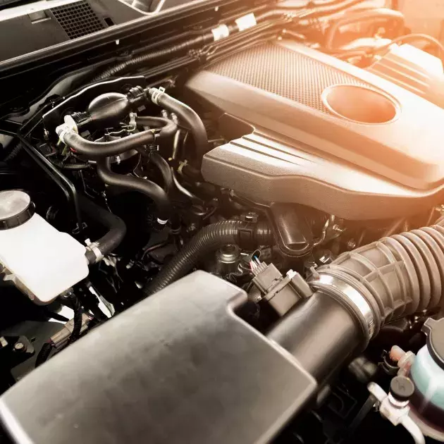 Diagram of car engine types including gas, diesel, hybrid, and electric